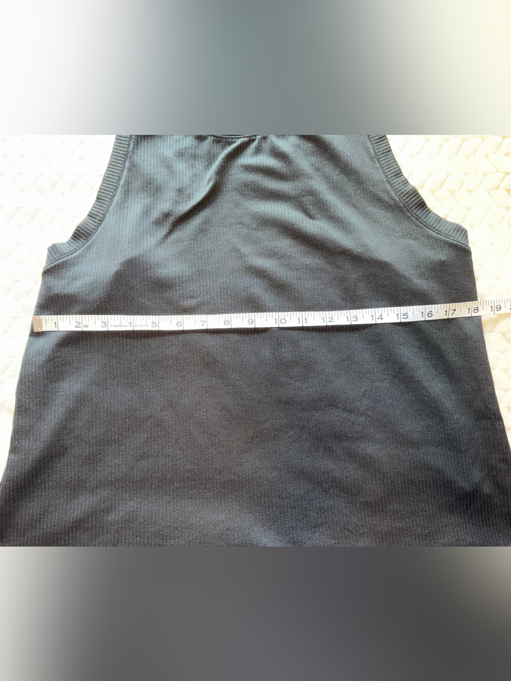 Calia by Carrie Underwood Women's Ribbed Racer Back Tank Black Size X-Large - Picture 6 of 7
